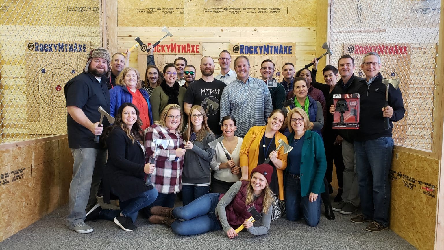 Booking Rocky Mountain Axe Throwing Team Building and Parties